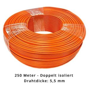 Begrenzungsdraht 5,5 mm für Gardena - doppelt isoliert - 250 Meter