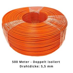 Begrenzungsdraht 5,5 mm für Gardena - doppelt isoliert - 500 Meter