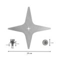 Mahroboter Messer fur LawnBott 29 cm afmetingen