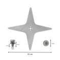 Mahroboter Messer fur LawnBott 35 cm afmetingen
