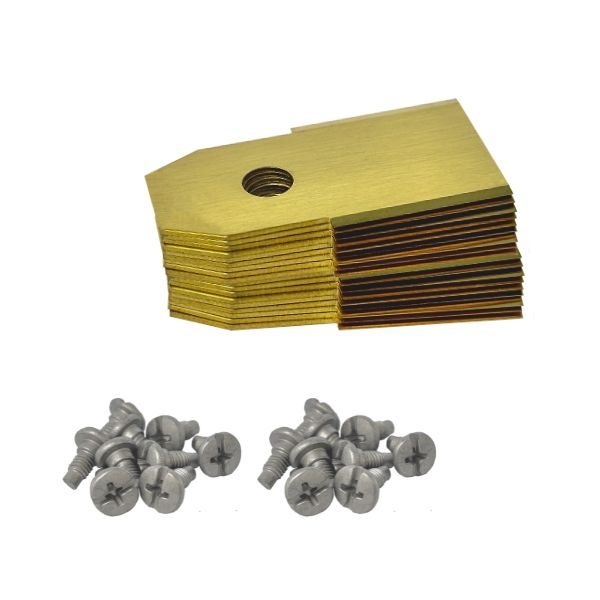 Mahroboter Messer fur Powerplus titanbeschichtet Stapel 2 Mahroboter Messer fur Powerplus titanbeschichtet Stapel 2