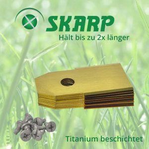 Skarp Mähroboter Messer für Powerplus - Satz mit 9 Stück
