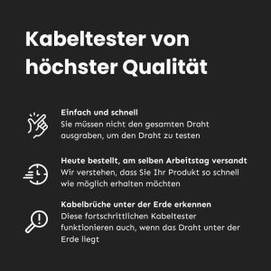 Vorteile der Begrenzungsdraht Kabeltester Pro für Gardena Vorteile der Begrenzungsdraht Kabeltester Pro für Gardena