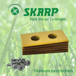 Skarp Mähroboter Messer für Ferrex R800 Smart - Satz mit 9 Stück