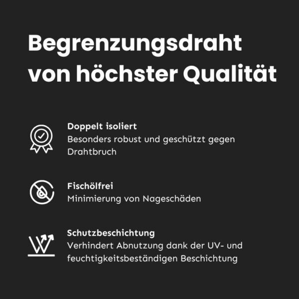 Vorteile der Begrenzungsdraht doppelt isoliert Vorteile der Begrenzungsdraht doppelt isoliert