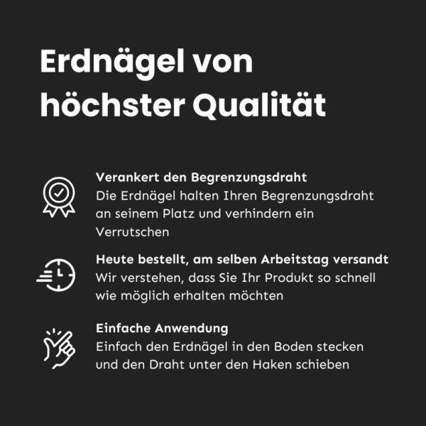 Vorteile der Erdnagel Vorteile der Erdnagel