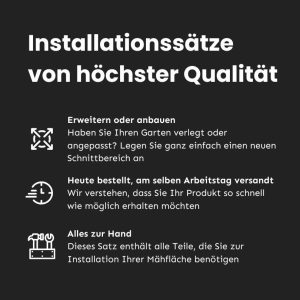 Vorteile der Mahroboter Installationssatz Vorteile der Mahroboter Installationssatz