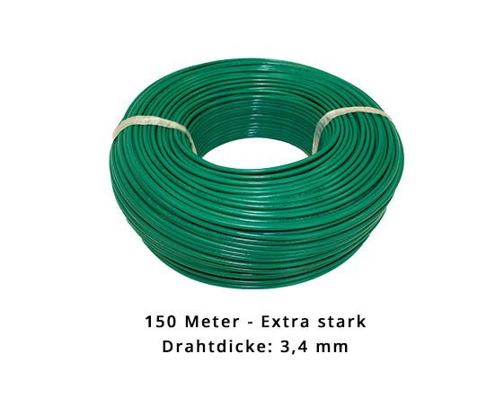 Begrenzungsdraht extra stark universal - 3,4 mm - 150 Meter Begrenzungsdraht extra stark universal - 3,4 mm - 150 Meter